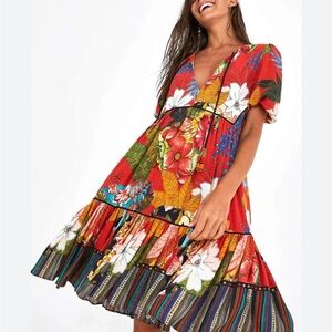 FARM Rio Multicolor Floral Mini Dress